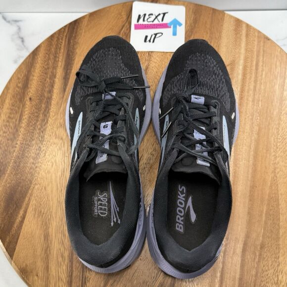 Womens Size 9-Brooks Launch GTS 9 Running Shoes Black Purple Blue Sneakers - Picture 7 of 9